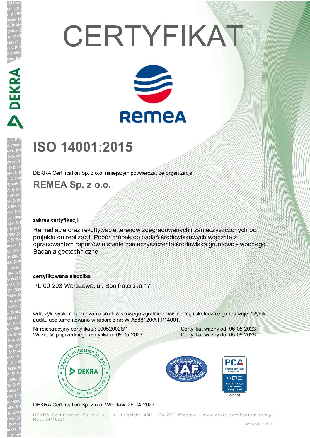 Remea_certyfikat elektroniczny_ISO 14001_pl (1)